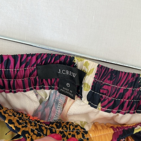 J. Crew Wide Leg Drapey Pants; Ratti Safari print - Picture 4 of 8